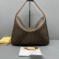 Louis Vuitton Boulogne Monogram Canvas Gold Hardware Hobo