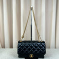 Chanel Medium Black Lambskin Classic Flap Bag