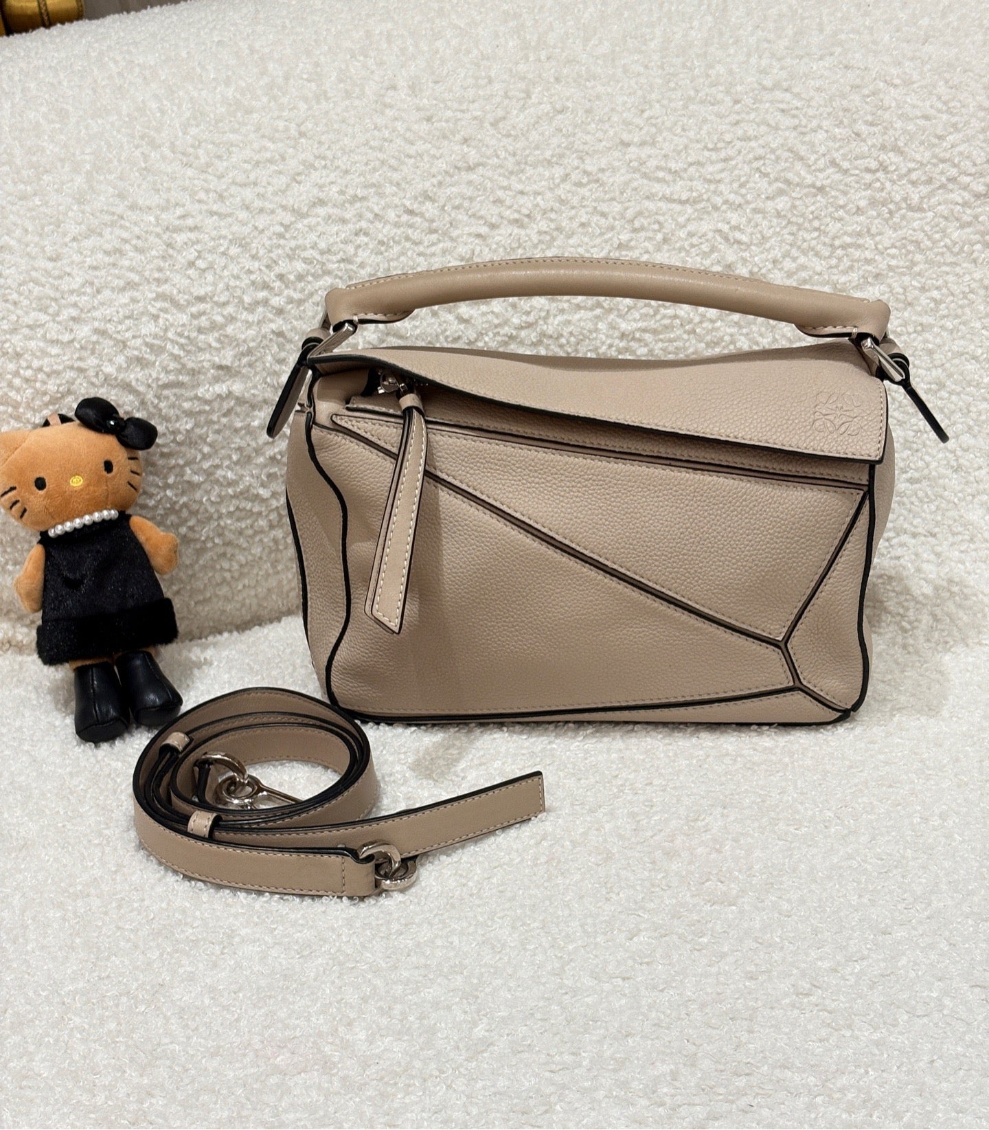 Loewe Puzzle Small Sand Grained Calfskin Bag