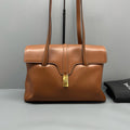 Celine Soft 16 Brown Leather Gold Hardware