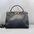 Fendi Black Calfskin Peekaboo Medium