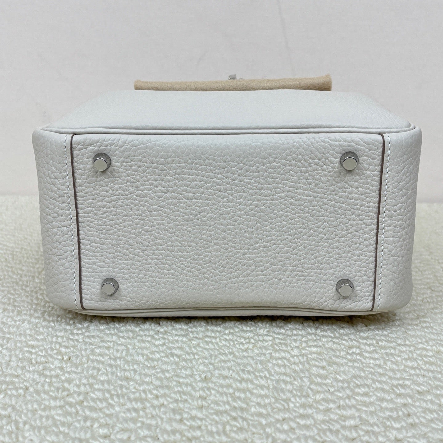 Hermès Mini Lindy 19 Craie