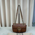 Gucci GG Marmont 22 Caramel Chain Small Bag