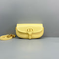 Dior Bobby East-West Yellow Box Calfskin Gold Hardware Bag