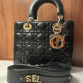 Christian Dior Lady Dior Medium Black
