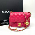 Chanel Deep Pink Lambskin Mini Flap Bag