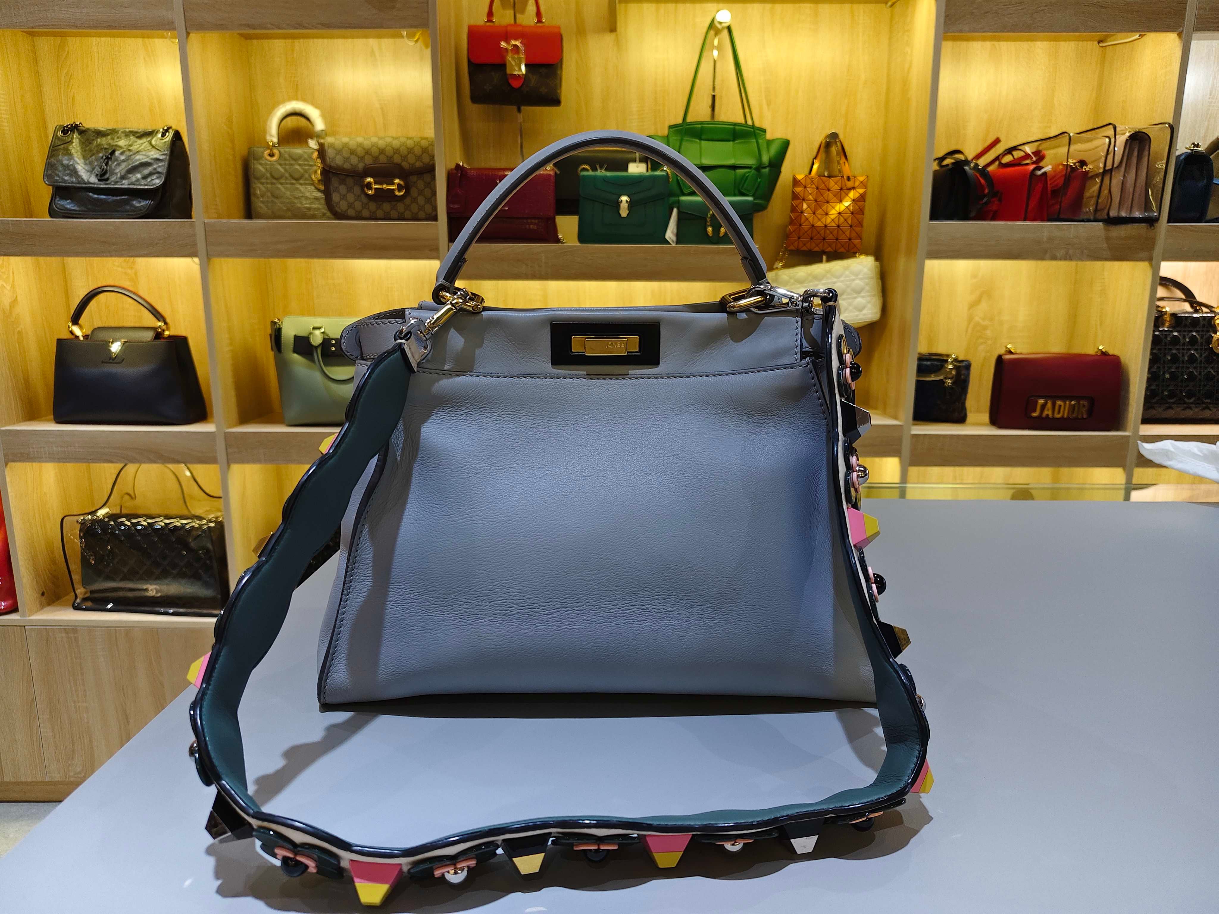 Fendi Peekaboo Medium Light Blue