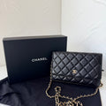 Chanel Classic Wallet On Chain Black