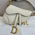 Dior Saddle Small White
