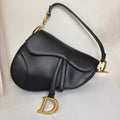 Dior Saddle Medium, Black Smooth Calfskin