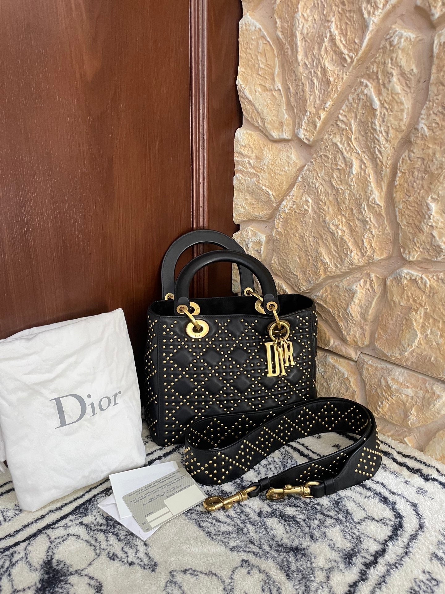 Dior Medium Lady Dior Studded