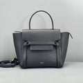 Celine Black Grained Leather Belt Bag Nano