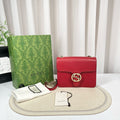 GUCCI Interlocking GG Small Bag Red