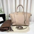 Louis Vuitton Milla MM Beige Taurillon Leather