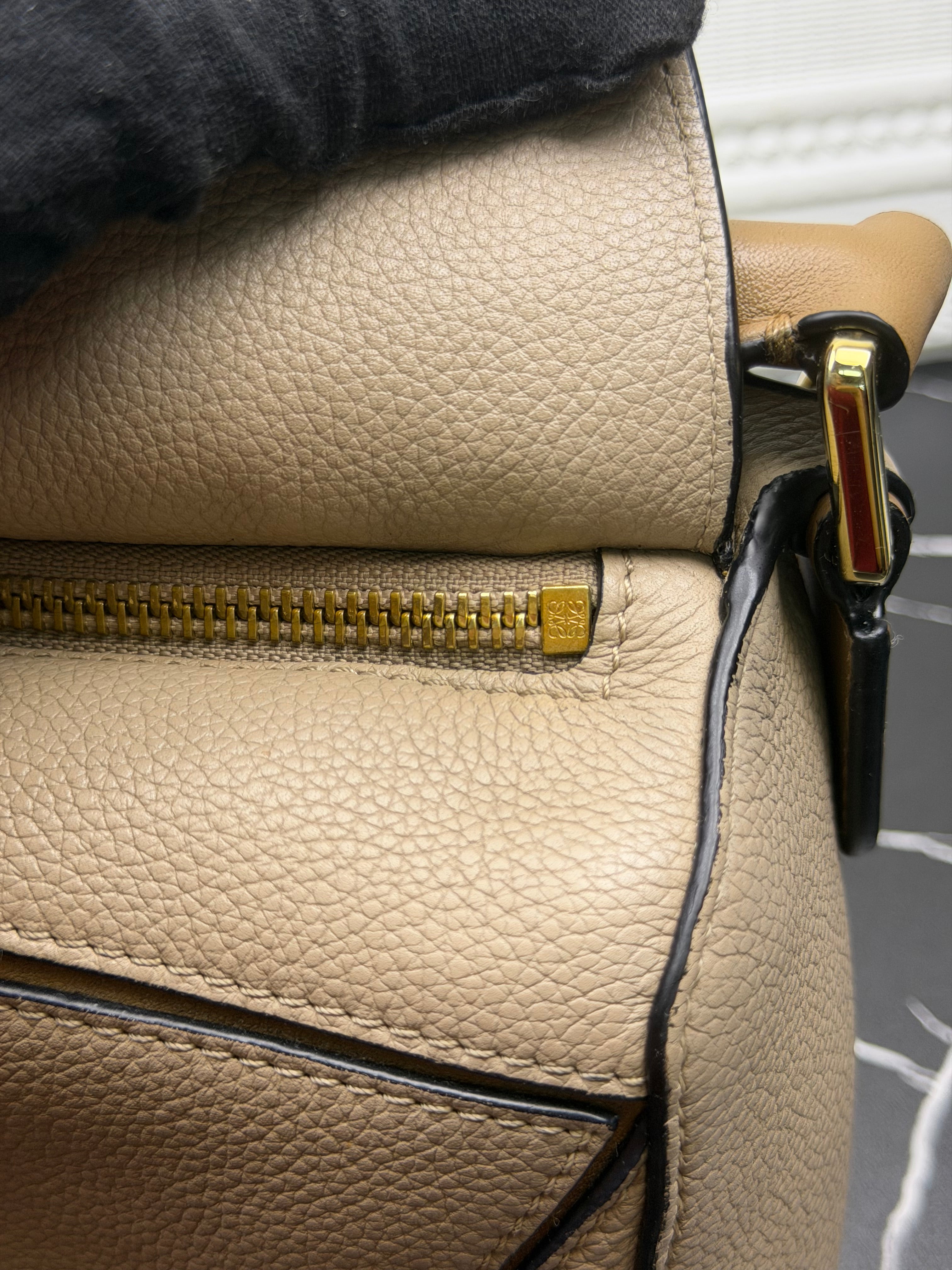 LOEWE Puzzle Small Geometric Bag in Grained Calfskin – ResselleLuxe