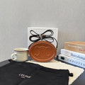 Celine Cuir Triomphe Oval Purse