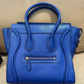 Celine Luggage Micro Electric Blue