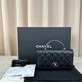Chanel Black WOC with Enamel Handle Silver Hardware