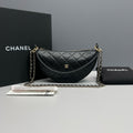 Chanel 26S Half Moon Bag black