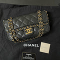 Chanel Classic Edge Trim Black & Gold Shoulder bag/Crossbody bag