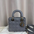 Lady Dior Grey Small 4 Grid