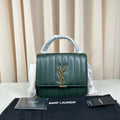 Saint Laurent Vicky Small Dark Green Bag