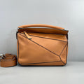 Loewe Tan Calfskin Puzzle Small