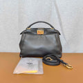 Fendi Peekaboo Mini Black Leather Crossbody Bag
