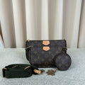 LV Multi Pochette Accessoires Small Monogram Brown