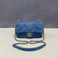 Chanel Denim Classic Flap 22P Small
