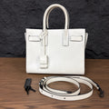 Saint Laurent White Calfskin Sac De Jour Baby Tote Bag