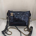 Chanel Gabrielle Small, Black Crinkled Calfskin