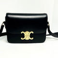 Celine Teen Triomphe Box Black Calfskin