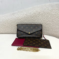 Louis Vuitton Pochette Felicie, Monogram Coated Canvas