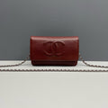 Chanel Burgundy Caviar Leather WOC Wallet