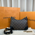 Louis Vuitton LV Boulogne Bag Monogram Canvas Black Trim