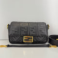 Fendi Baguette Black Embossed FF