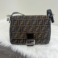Fendi Brown Zucca Canvas Mamma Baguette