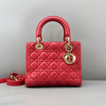 Dior Lady Dior Medium Red