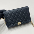 Chanel Le Boy WOC, Black Caviar Leather