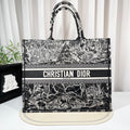 Christian Dior Book Tote Large Black Constellation