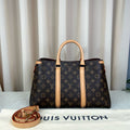 LV Soufflot BB Monogram Handbag Missing Leather Tag 37cm