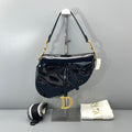 Christian Dior Saddle Medium Black