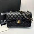 Chanel Classic Flap Small Black Caviar Gold Hardware 31 Series (2021)