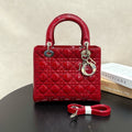 Dior Lady Dior 5‑Grid, Red
