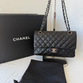 Chanel Classic Flap Medium, Black Lambskin Leather
