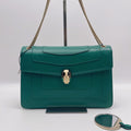 Bvlgari Serpenti Forever Shoulder Bag, Emerald Green