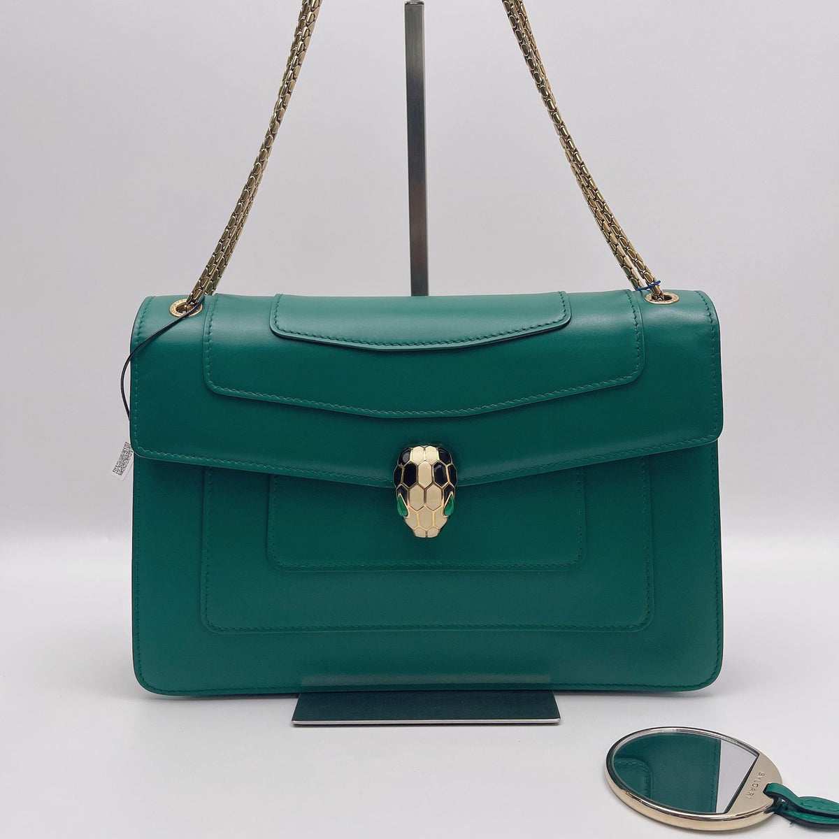Bvlgari Serpenti Forever Shoulder Bag, Emerald Green