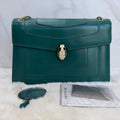 Bvlgari Serpenti Forever Shoulder Bag, Emerald Green