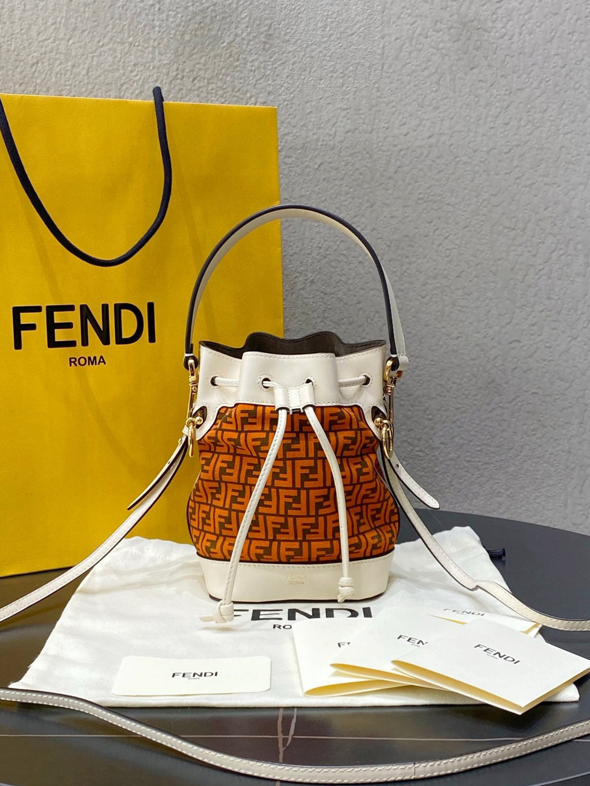 Fendi Mon Tresor Mini Bucket Bag
